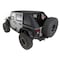 Smittybilt 07-18 WRANGLER (JK) 4 DOOR BOWLESS COMBO TOP W/TINTED WINDOWS - BLACK DIAMOND 9083235 - alternate 3